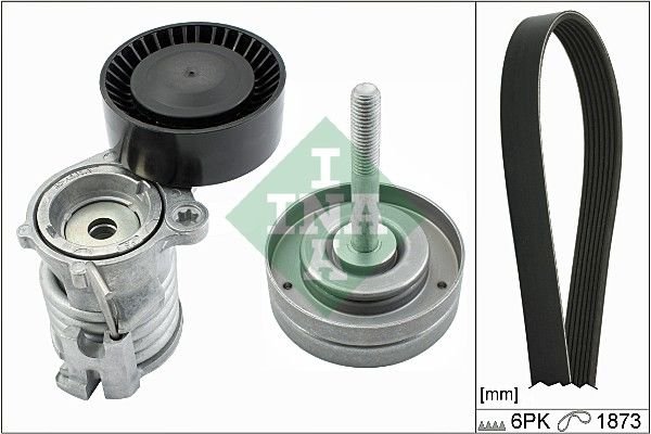Volkswagen Polo 2001-2014 Arası 1.2 12V INA Marka Vantilatör Kayış Seti