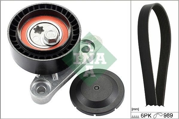 Volkswagen Polo 2009-2013 Arası 1.0, 1.6 INA Marka Vantilatör Kayış Seti