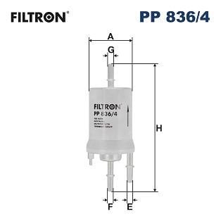 Audi A3 2004-2015 Arası 1.6 E-Power Filtron Marka Benzin Yakıt Filtresi
