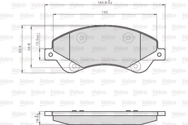 Ford Transit 2006-2014 Arası 2.2 TDCi Valeo Marka Ön Balata Fişli