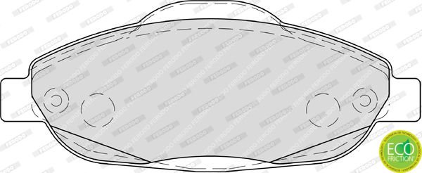 Peugeot 308 2007-2016 Arası 1.6 BioFlex, 1.6 16V, 1.6 HDi, 1.4 16V, 2.0 HDi Ferodo Marka Ön Balata