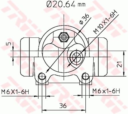 Peugeot 406 1995-2005 Arası 2.0 16V TRW Marka Sağ Arka Fren Silindiri