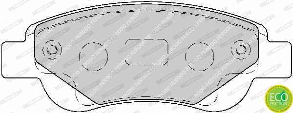 Citroen C1 2005-2018 Arası 1.4 HDi, 1.0, 1.0 VTi 68, 1.2 VTi 82, 1.0 VTi 72 Ferodo Marka Ön Balata