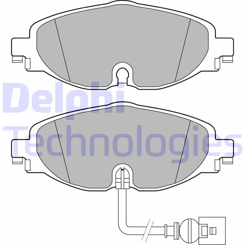 Volkswagen Golf 2013-2017 Arası 1.6 TDI, 1.6 TDI 4motion, 2.0 TDI 4motion, 1.4 TSI Delphi Marka Ön Balata