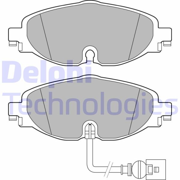 Volkswagen Golf 2013-2017 Arası 1.6 TDI, 1.6 TDI 4motion, 2.0 TDI 4motion, 1.4 TSI Delphi Marka Ön Balata