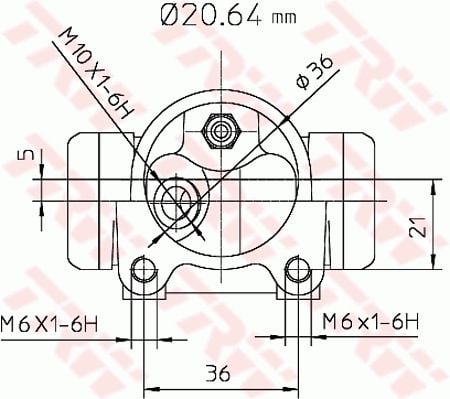 Peugeot 406 1995-2005 Arası 1.9 TD TRW Marka Sol Arka Fren Silindiri