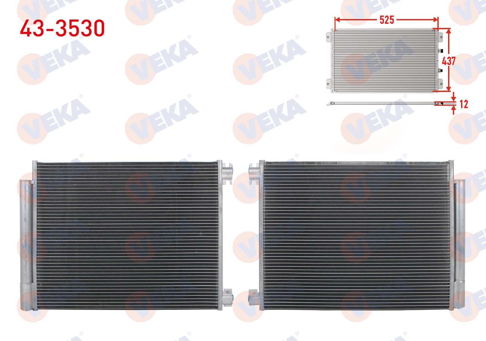 Megane IV 1.3 Tce Klima Radyatörü Veka 43-3530