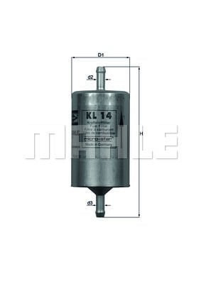 Alfa Romeo 75 1985-1992 Arası 2.0 T.S. Mahle Marka Benzin Yakıt Filtresi