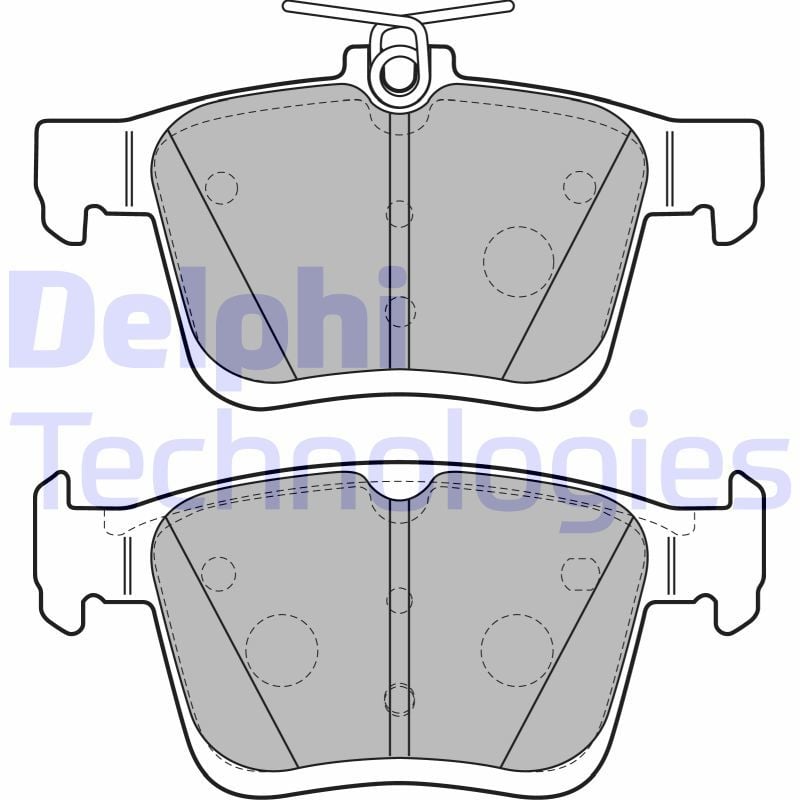 Volkswagen Golf 2013-2017 Arası 1.6 TDI, 2.0 TDI, 1.6 TDI 4motion, 1.4 TSI, 2.0 TDI 4motion Delphi Marka Arka Balata