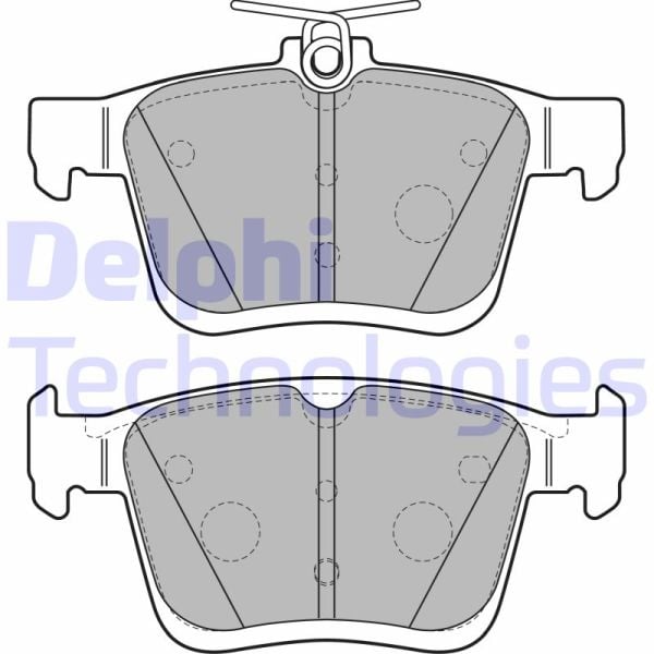 Volkswagen Golf 2013-2017 Arası 1.6 TDI, 2.0 TDI, 1.6 TDI 4motion, 1.4 TSI, 2.0 TDI 4motion Delphi Marka Arka Balata