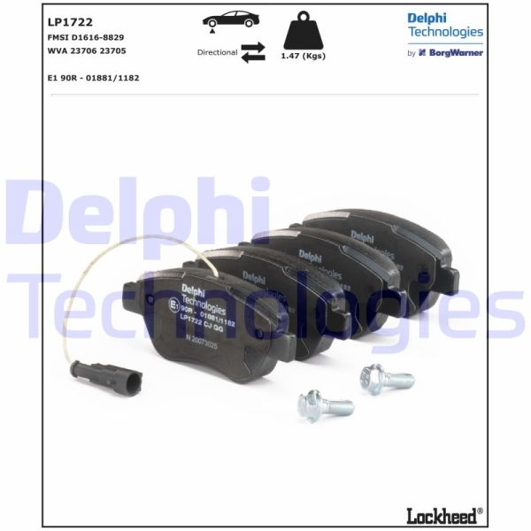 Fiat Punto 2005-2009 Arası 1.4 Natural Power, 1.2 Delphi Marka Ön Balata