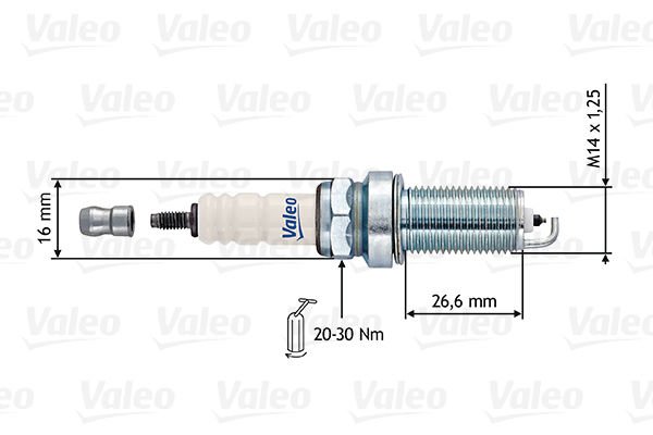 Peugeot 406 1995-2005 Arası 3.0 V6 Valeo Marka Buji