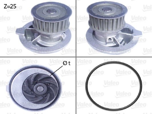 Opel Astra 1991-1998 Arası 1.7 D Valeo Marka Devirdaim Su Pompası