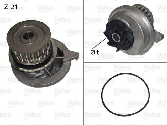 Opel Astra 1991-1998 Arası 2.0 i 16V Valeo Marka Devirdaim Su Pompası