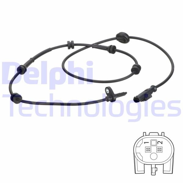 Alfa Romeo 147 2000-2010 Arası 2.0 16V T.SPARK, 1.9 JTDM 16V, 1.9 JTD 16V, 1.9 JTD, 3.2 GTA, 1.6 16V T.SPARK ECO, 1.6 16V T.SPARK, 1.9 JTDM 8V Delphi Marka Abs Sensörü