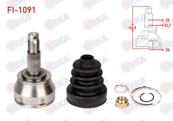 Linea 1.3 M.jet Aks Kafası Veka FI-1091