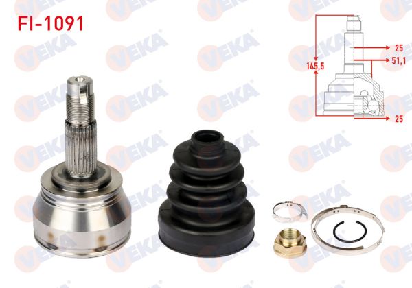 Linea 1.4 16V T-Jet Aks Kafası Veka FI-1091