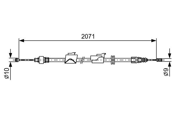 Ford Mondeo 2007-2015 Arası 2.0 TDCi Bosch Marka El Fren Teli