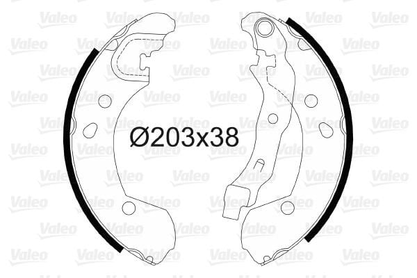 Renault Clio 2005-2014 Arası 1.2 16V Valeo Marka Pabuçlu Balata