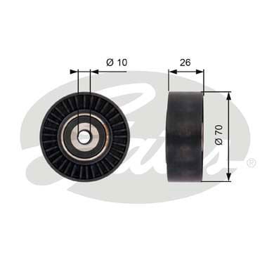Ford Galaxy 2006-2015 Arası 2.2 TDCi Gates Marka Vantilatör Kayış Gergi Rulmanı
