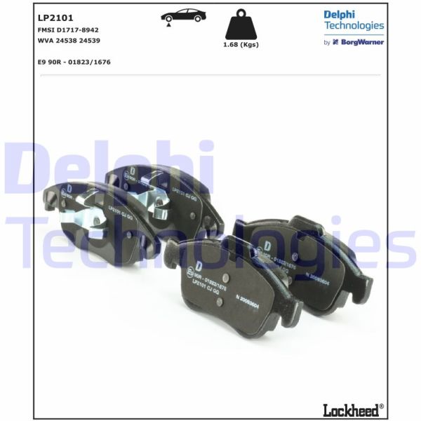 Citroen C4 2009-2013 Arası 1.6 THP 155 Delphi Marka Ön Balata