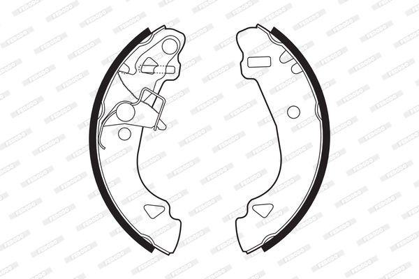 Fiat Panda 1980-2004 Arası 900 Ferodo Marka Pabuçlu Balata