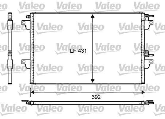 Renault Espace 2002-2006 Arası 1.9 dCi, 3.0 dCi, 3.5 V6, 2.0 Turbo, 2.0, 2.2 dCi Valeo Marka Klima Radyatörü