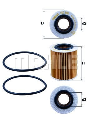 Opel Signum 2003-2008 Arası 1.9 CDTI Mahle Marka Yağ Filtresi