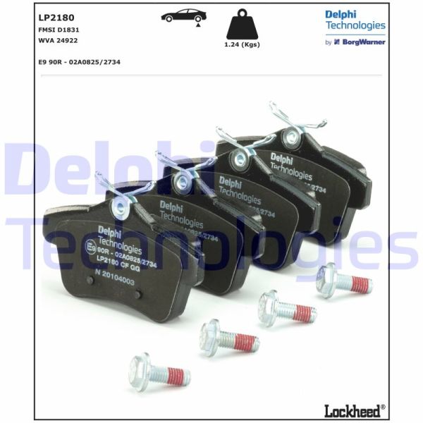 Citroen C4 2009-2013 Arası 1.6 HDi 110 Delphi Marka Arka Balata