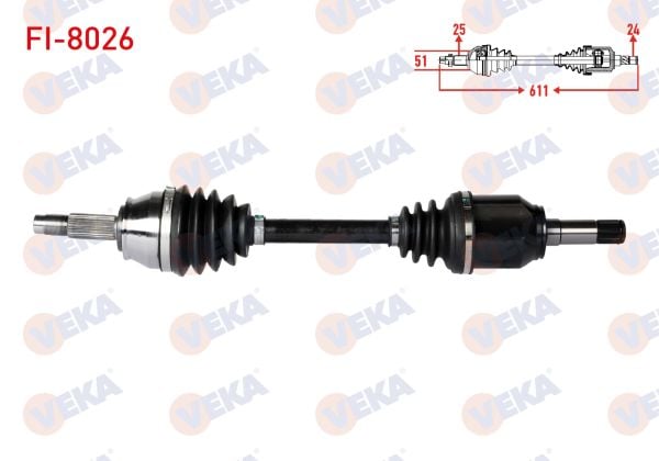 Albea 1.3 Sol Aks Komple Veka FI-8026