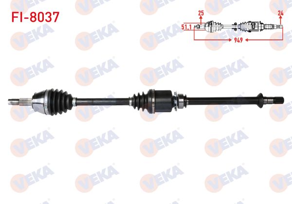 Linea 1.3 M.jet Sağ Aks Veka FI-8037