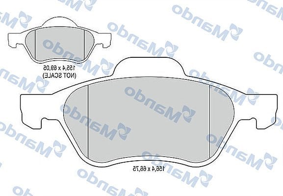 Renault Scenic 2003-2010 Arası 1.5 dCi, 1.6 Hi-Flex Mando Marka Ön Balata