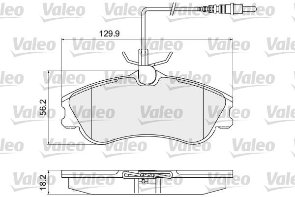 Citroen Berlingo 1996-2011 Arası 1.1 i, 1.4 i, 1.8 D, 1.9 D Valeo Marka Ön Fişli Balata