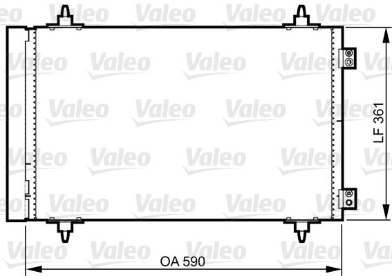Citroen C8 2002-2006 Arası 2.0 HDi 165 Valeo Marka Klima Radyatörü