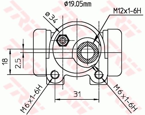 Peugeot 106 1991-1996 Arası 1.1 TRW Marka Sol ABSSIZ Fren Silindiri