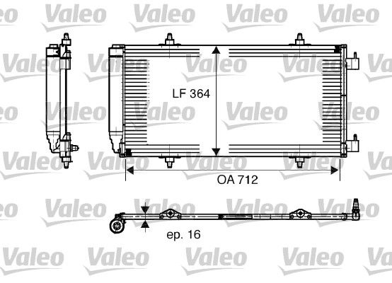 Citroen C8 2002-2006 Arası 3.0 V6 Valeo Marka Klima Radyatörü