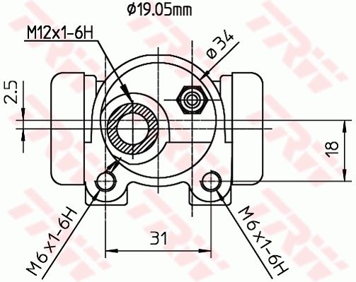 Peugeot 106 1991-1996 Arası 1.1 TRW Marka Sağ ABSSIZ Fren Silindiri
