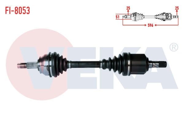 Egea 1.6 Multijet Ön Sol Komple Aks Veka FI-8053
