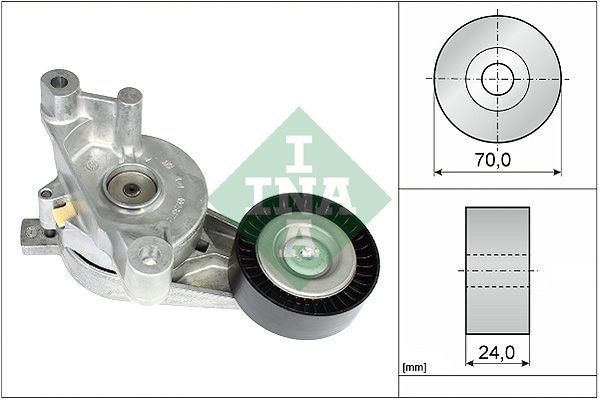 Audi A3 2003-2015 Arası 1.9 TDI, 2.0 TDI 16V, 2.0 TDI INA Marka Vantilatör Kayış Gergi Rulmanı