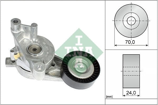 Audi A3 2003-2015 Arası 1.9 TDI, 2.0 TDI 16V, 2.0 TDI INA Marka Vantilatör Kayış Gergi Rulmanı