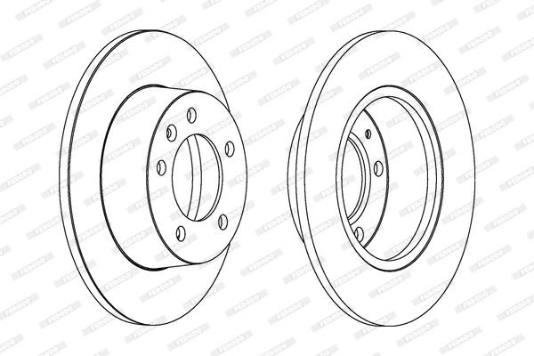 Opel Movano 1998-2003 Arası 2.8 DTI, 2.5 D Ferodo Marka Arka Fren Diski