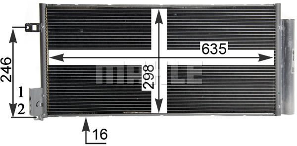 Fiat Punto Evo 2008-2012 Arası 1.3 D Multijet Mahle Marka Klima Radyatörü