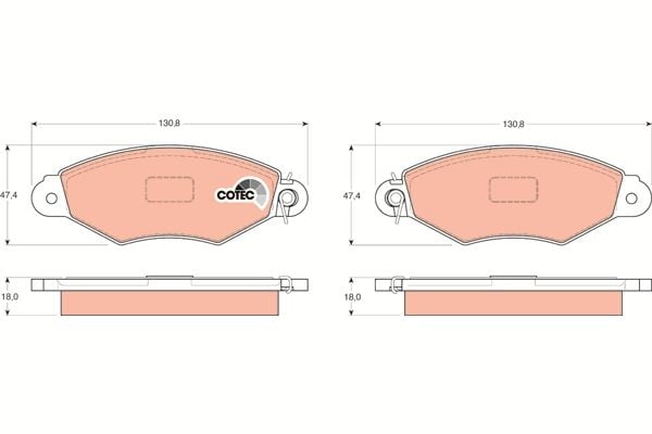 Citroen Xsara 1997-2010 Arası 1.4 i, 1.5 D TRW Marka Ön Balata