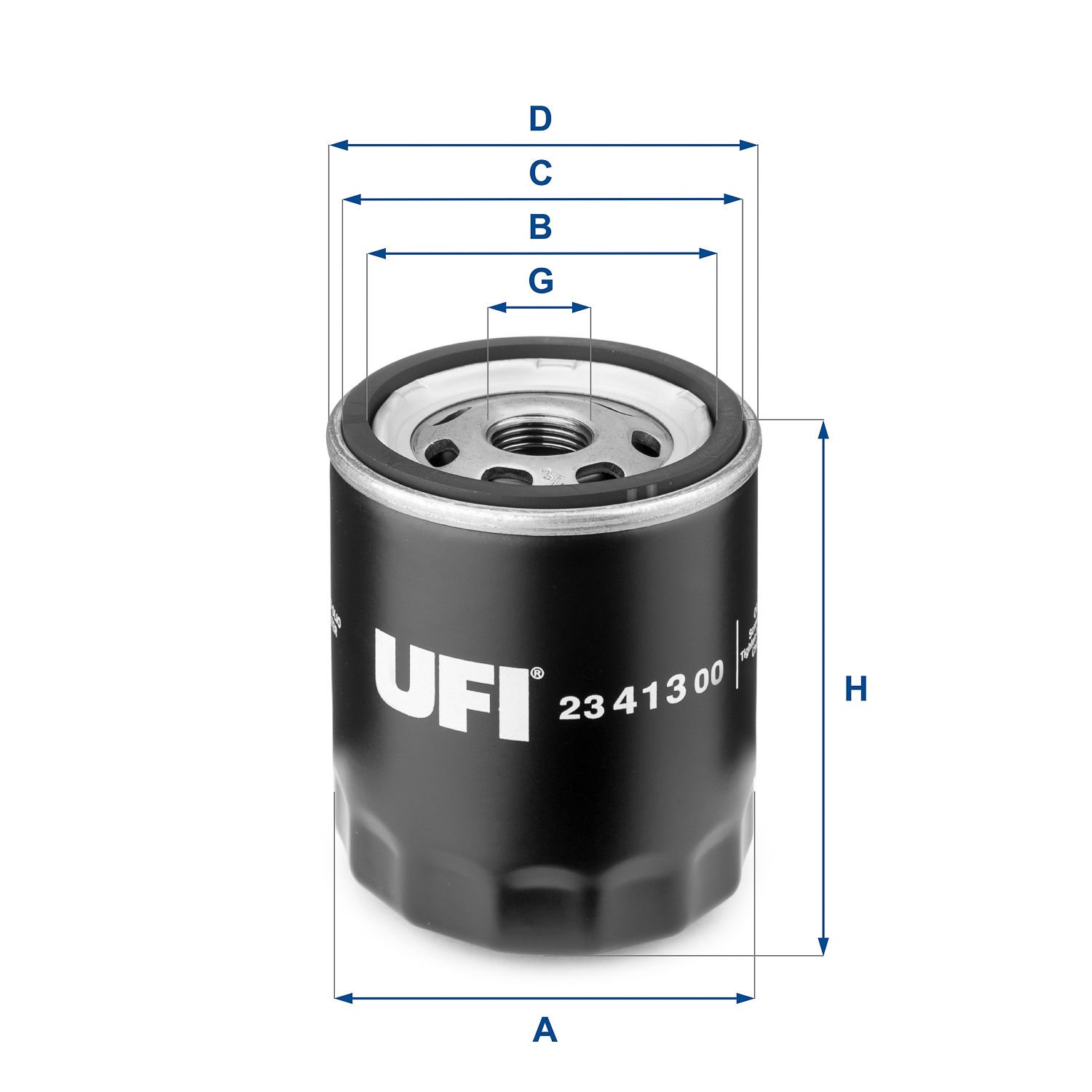 Ford Fiesta 1995-2006 Arası 1.25 i 16V Ufi Marka Yağ Filtresi