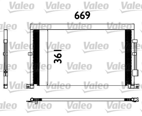 Ford Mondeo 2000-2007 Arası 2.2 TDCi, 2.5 V6 24V, 2.0 16V, 2.0 16V DI / TDDi / TDCi, 1.8 16V, 2.0 16V TDDi / TDCi Valeo Marka Klima Radyatörü