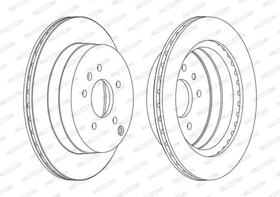 Chevrolet Captiva 2006-2010 Arası 2.2 D, 2.4 4WD, 2.2 D 4WD, 2.4, 2.0 D 4WD Ferodo Marka Arka Fren Diski