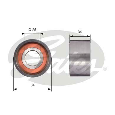Fiat Ducato 1982-2005 Arası 2.5 D, 2.4 D, 2.5 D Combinato Gates Marka Vantilatör Kayış Gergi Rulmanı