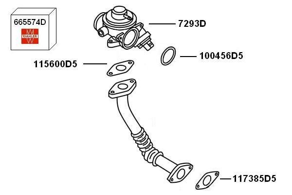 Volkswagen New Beetle 1998-2010 Arası 1.9 TDI BorgWarner (Wahler) Marka EGR Valfi