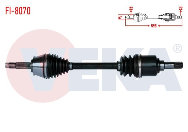 Palio 1.6 16V Sol Aks Komple Veka FI-8070