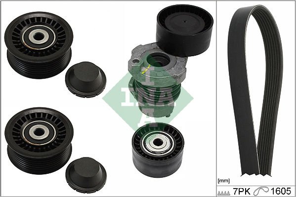 Renault Kangoo 2008-2012 Arası 1.2 TCe 115 INA Marka Vantilatör Kayış Seti